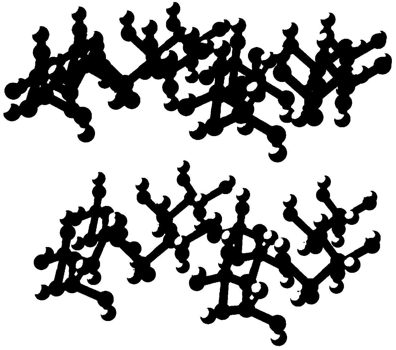 Method for absorbing paint mist by utilizing nanometer calcium carbonate