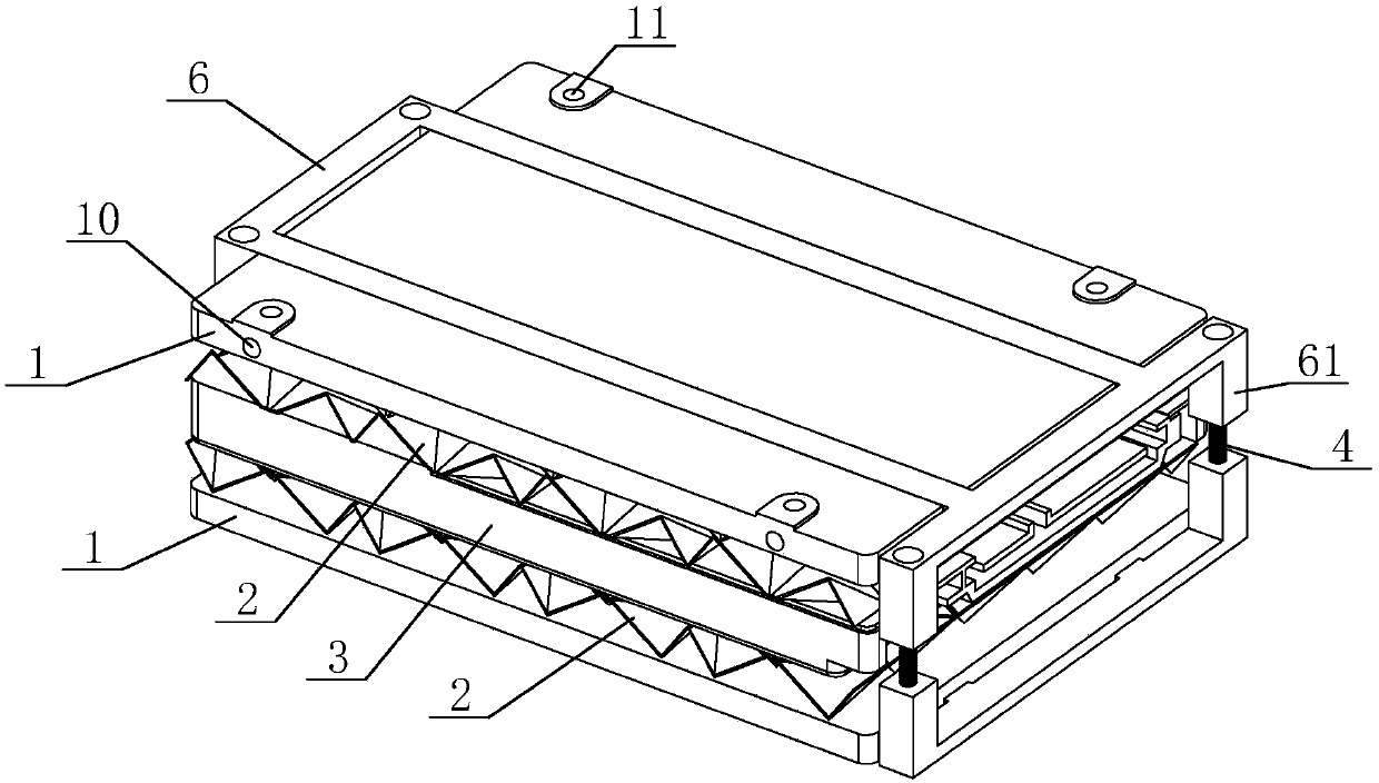 Shock-absorption and noise-reduction mechanical-hard-disk component