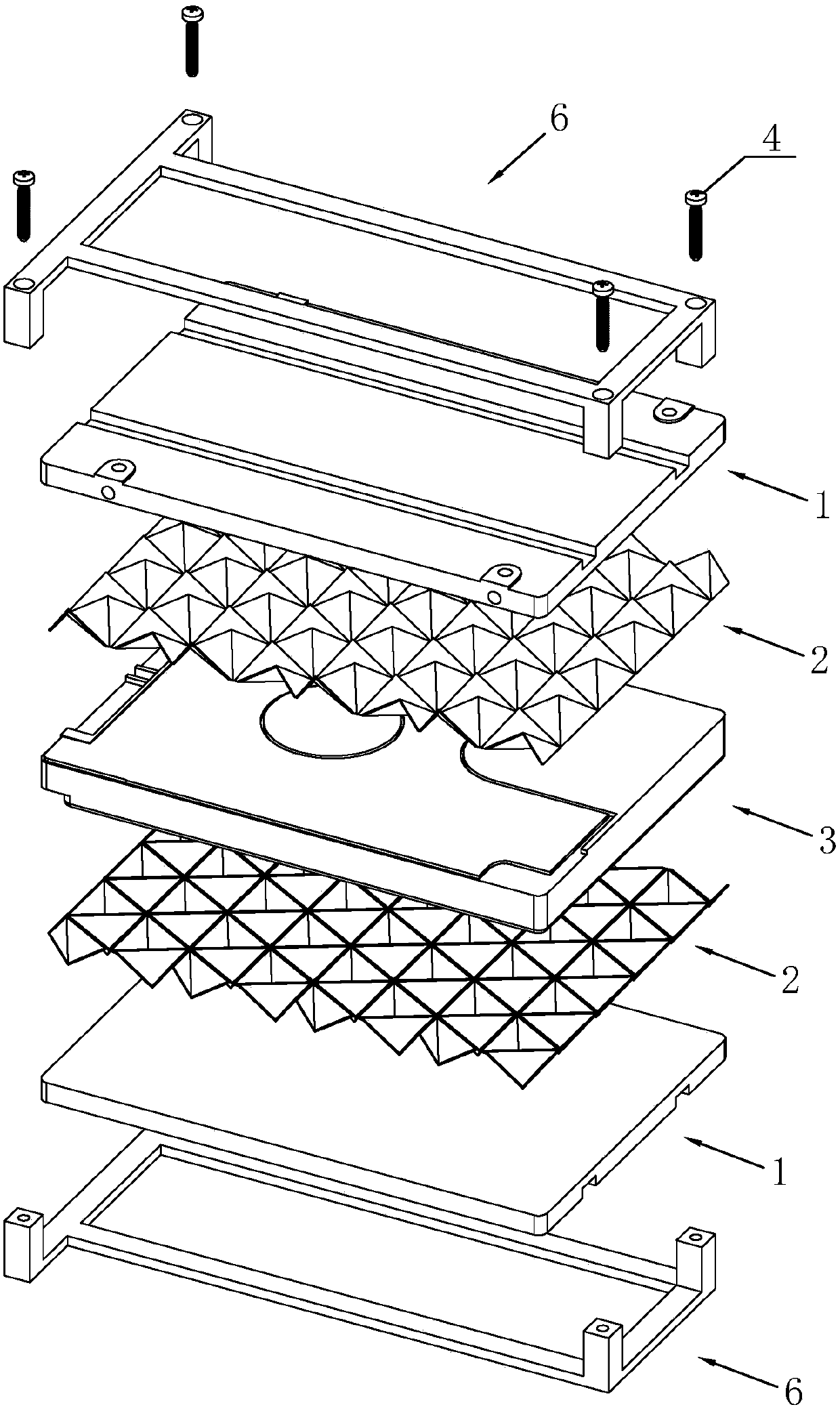 Shock-absorption and noise-reduction mechanical-hard-disk component