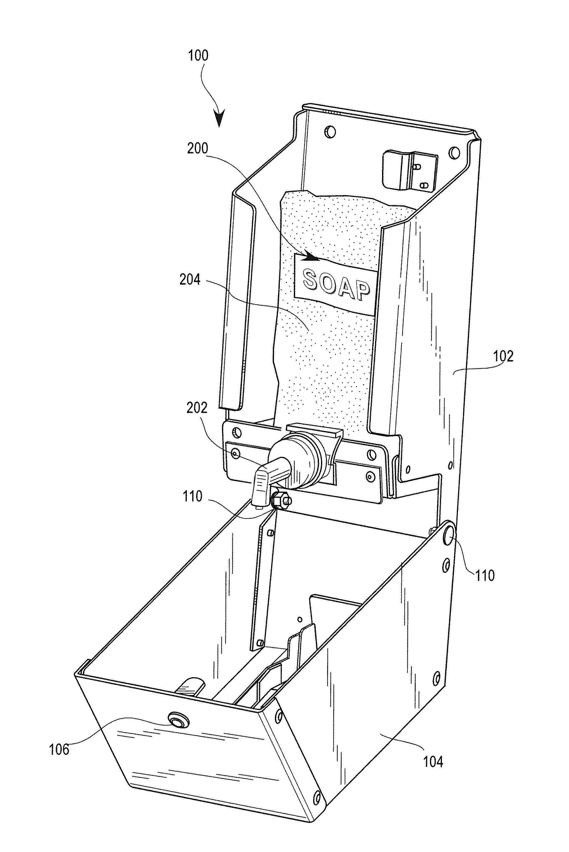 Tamper-proof and ligation resistant dispenser for liquids