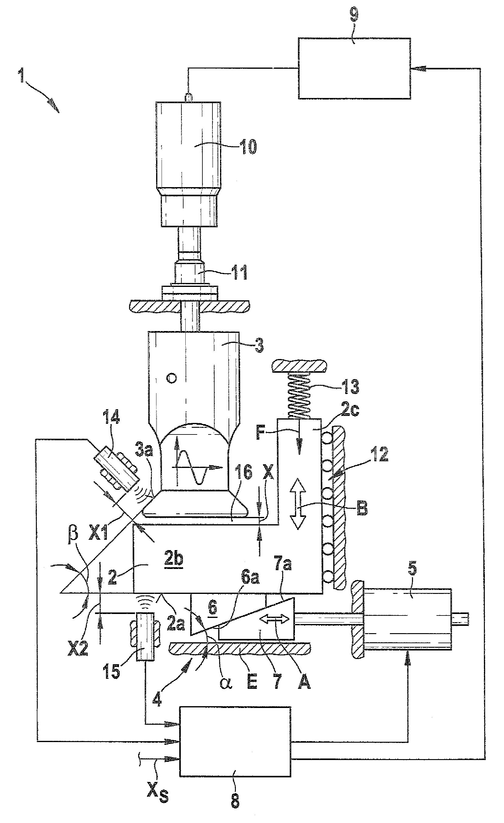 Ultrasonic welding device, and packaging machine with an ultrasonic welding device