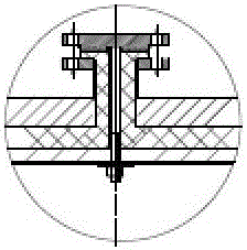 Saturated-reactor-process ammonia waste gas treatment device and process thereof