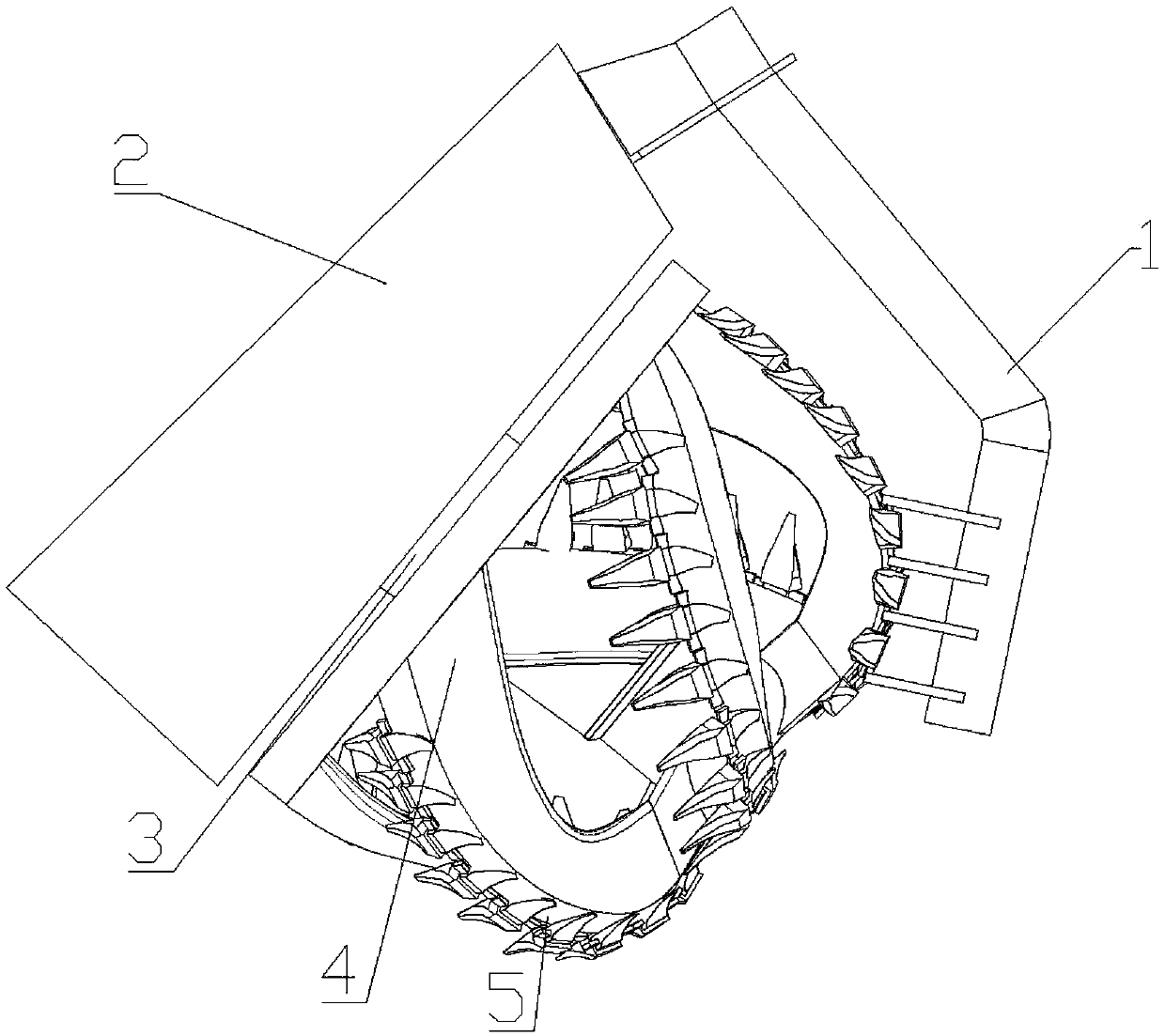 Cohesive soil cleaning device for cutter