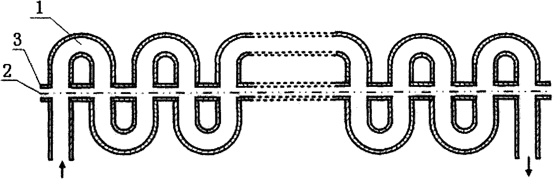 Rectangular-grooved loading winding waveguide slow wave line