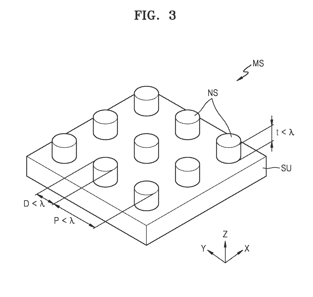 Meta projector and electronic apparatus including the same