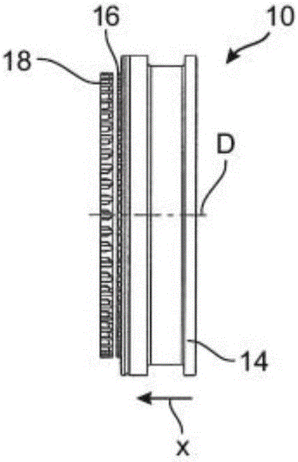 Hub, sliding sleeve and synchronous device, as well as method for producing hub and method for producing sliding sleeve