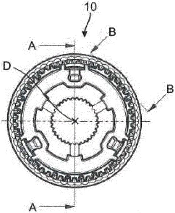 Hub, sliding sleeve and synchronous device, as well as method for producing hub and method for producing sliding sleeve