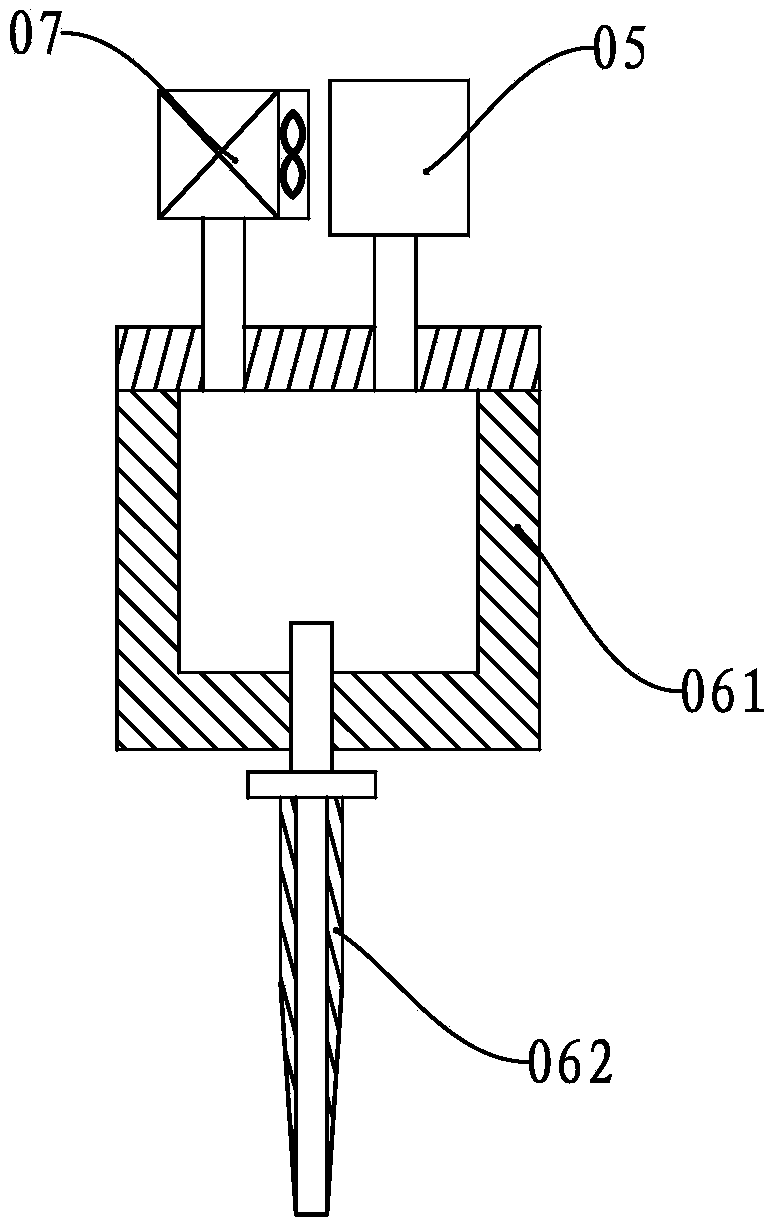 Printing head and three-dimensional printer