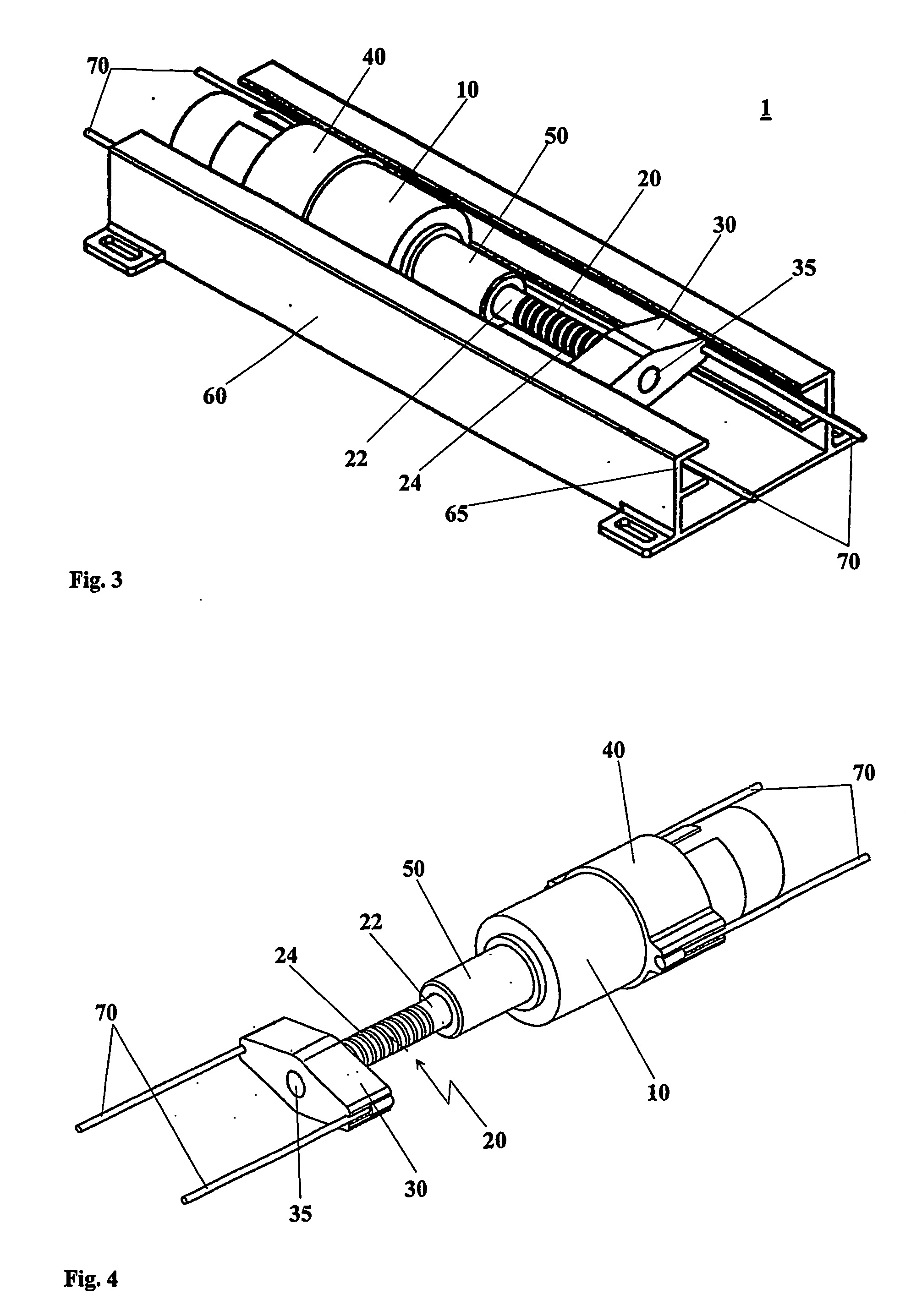 Operating mechanism for a parking brake