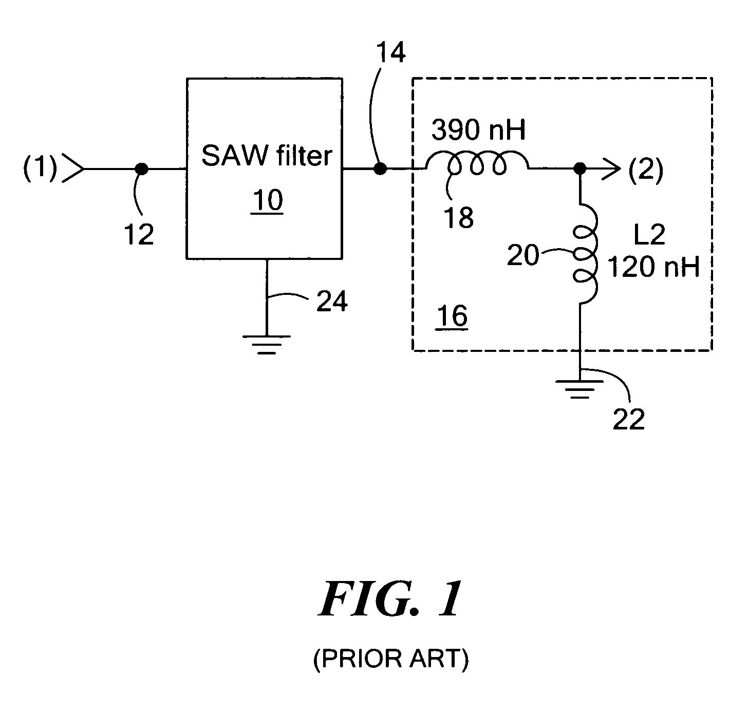 Notched saw image frequency rejection filter system