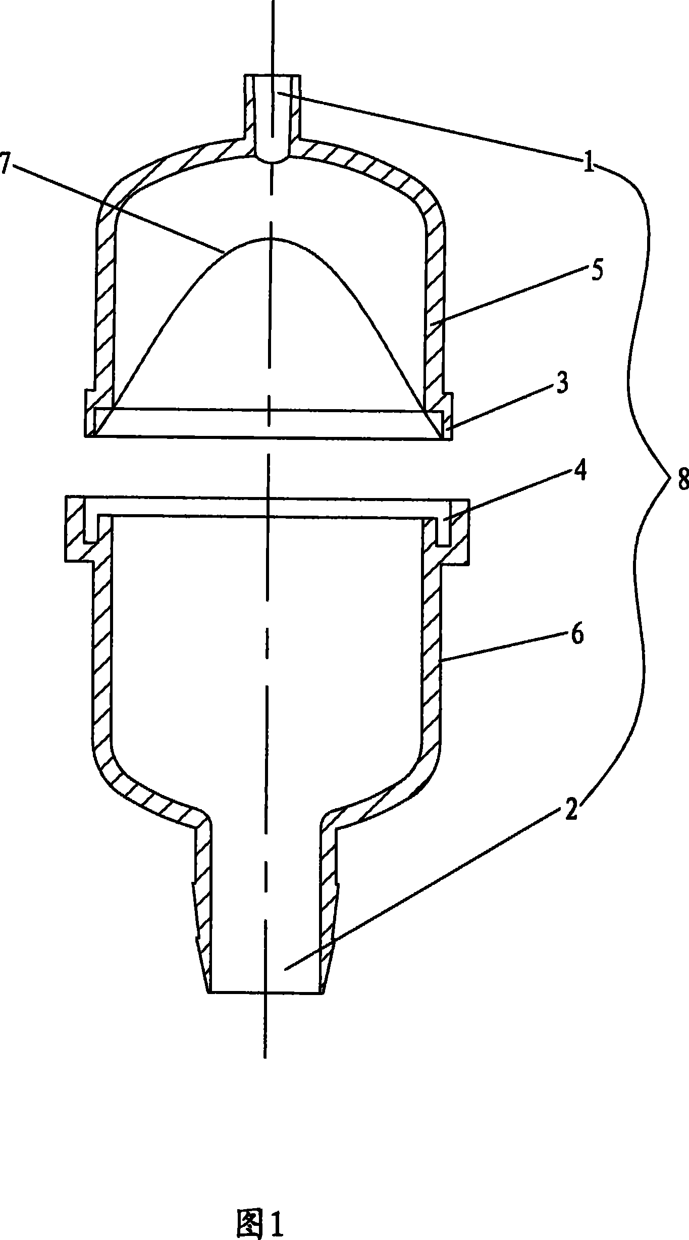 Extra-aortic ballon counterpulsation type heart ventricle auxiliary pump