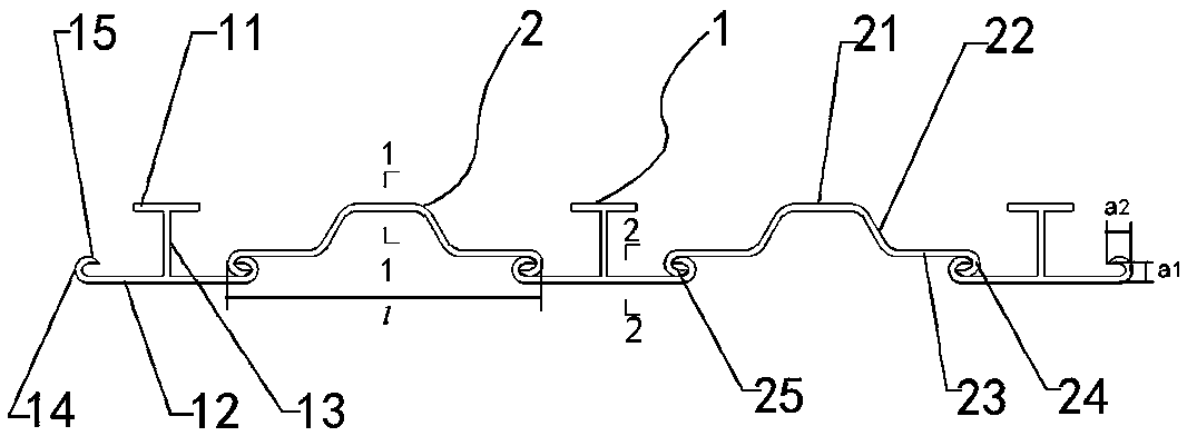 Combined type steel plate pile enclosure structure and construction method thereof