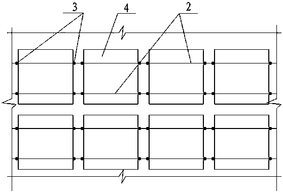 Thin-wall square box rib-free and accurate positioning hollow floor construction method