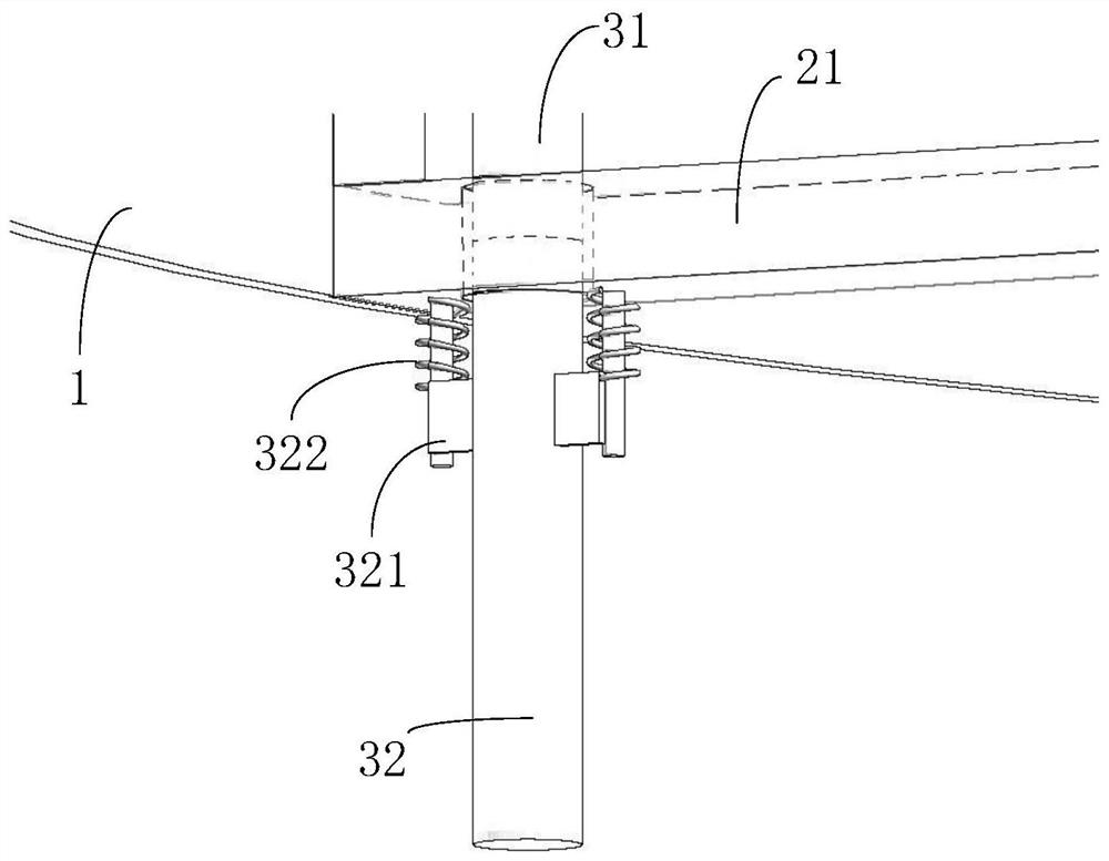 Pile hole rock sample fishing device