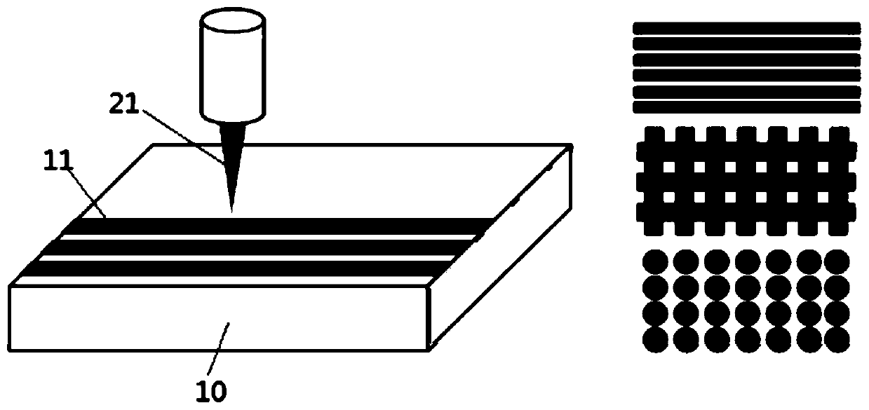 Composite machining method based on laser discretization, efficient milling and grinding and laser milling