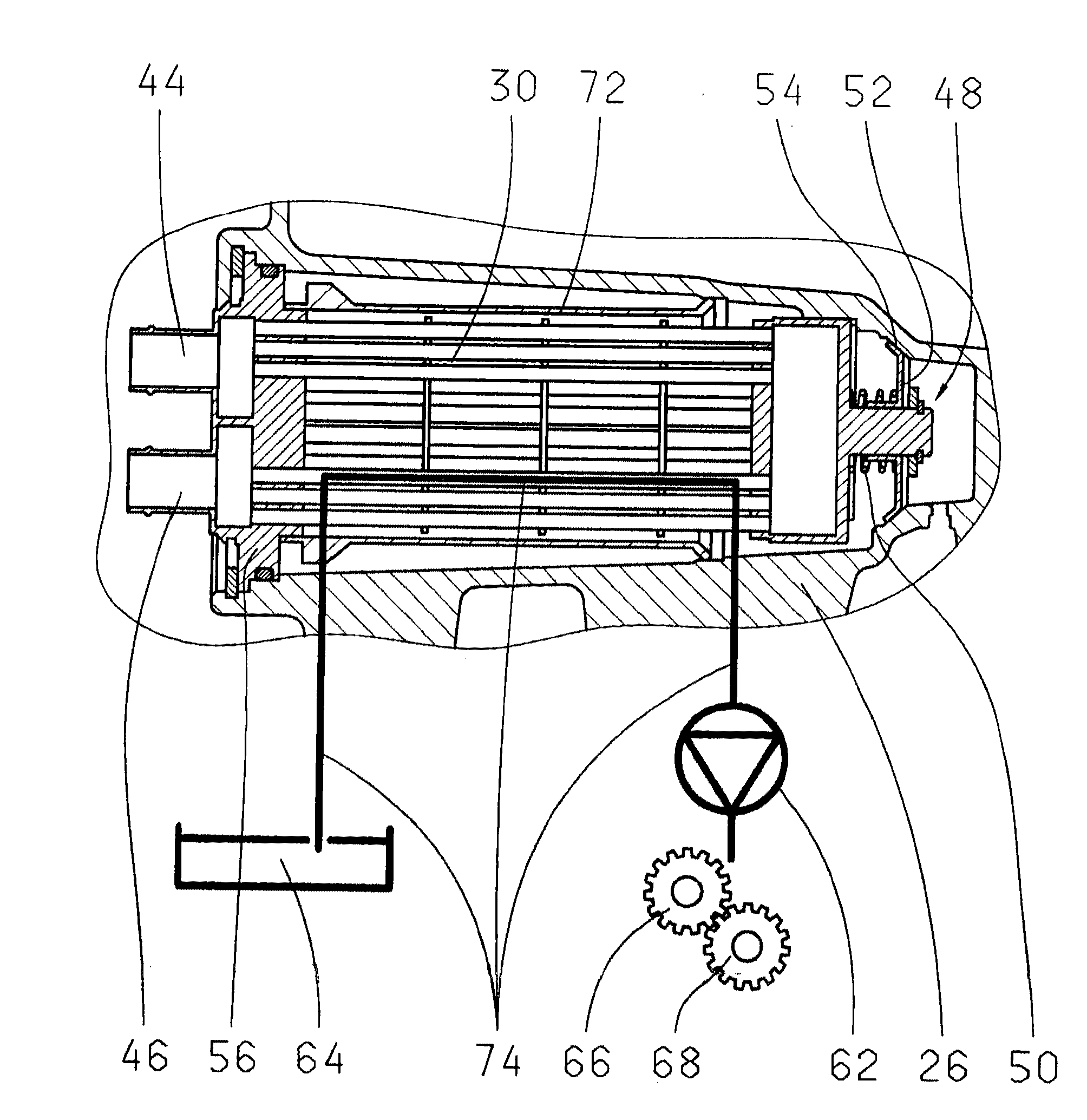 Heat exchanger with integrated bypass valve