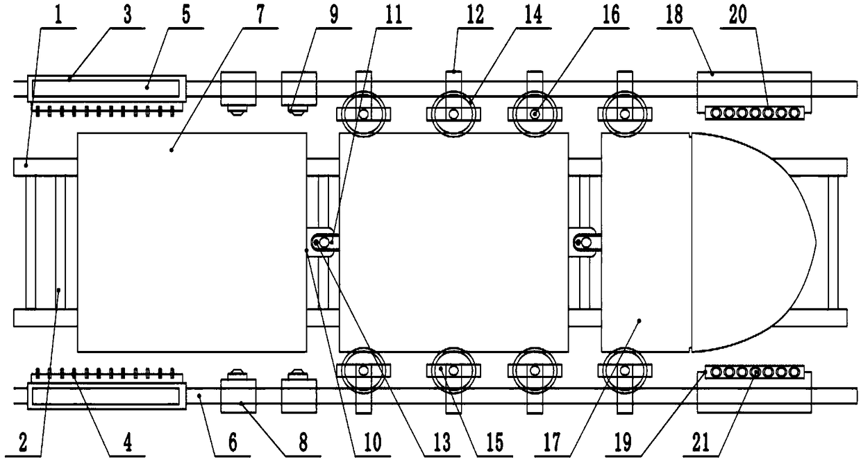 High-speed train automatic washing equipment