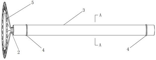 Efficient suction and drainage pipes for the interior of rock and soil