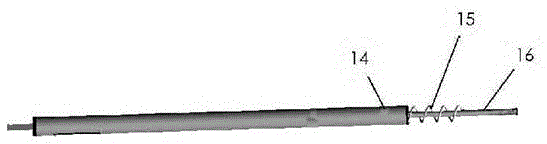 Tube type waste water treatment device and waste water treatment method