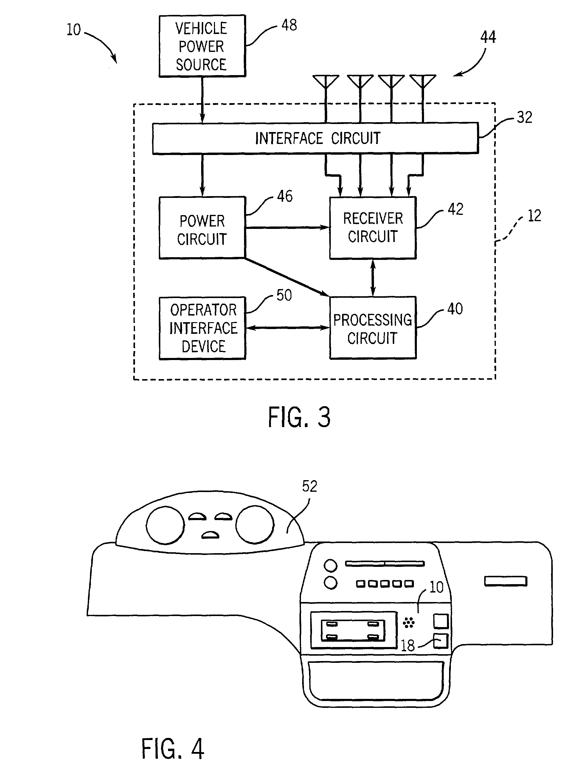 Removable tire characteristic receiver