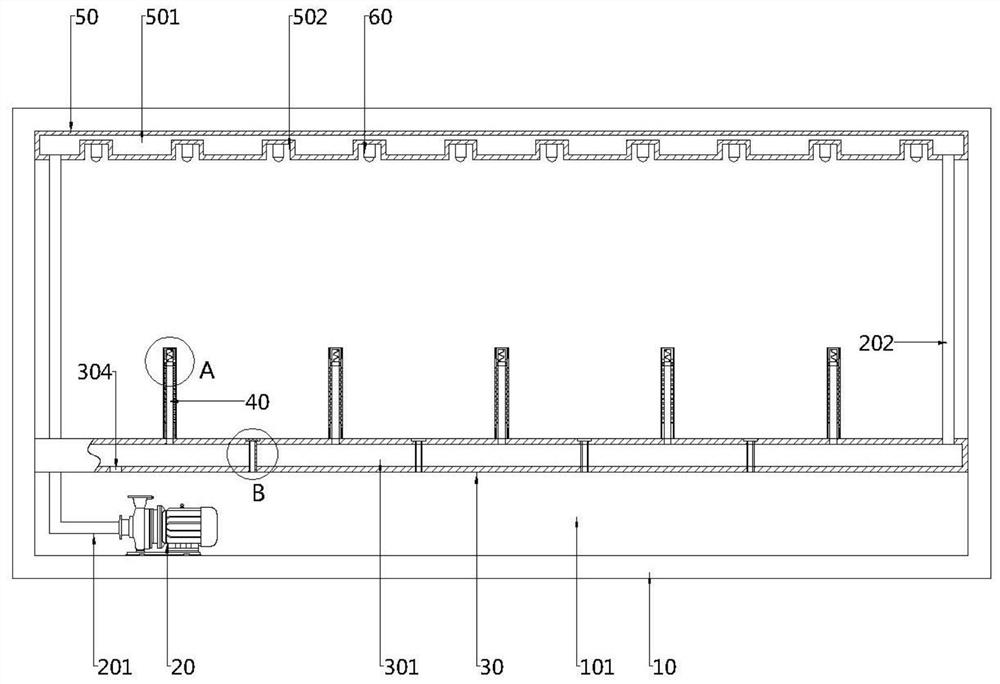 LED lamp water circulation system for plant light supplementing