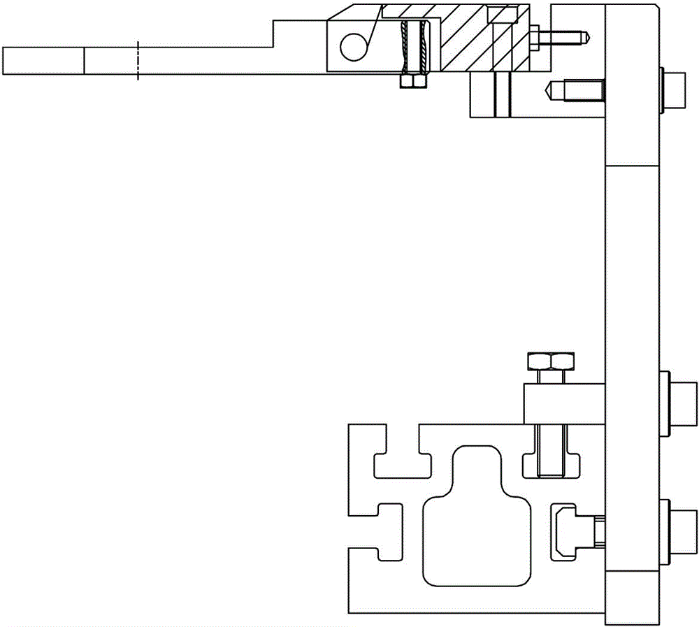 Rear stop and no-go gauge device of bending machine