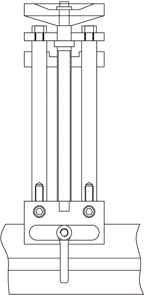 Rear stop and no-go gauge device of bending machine