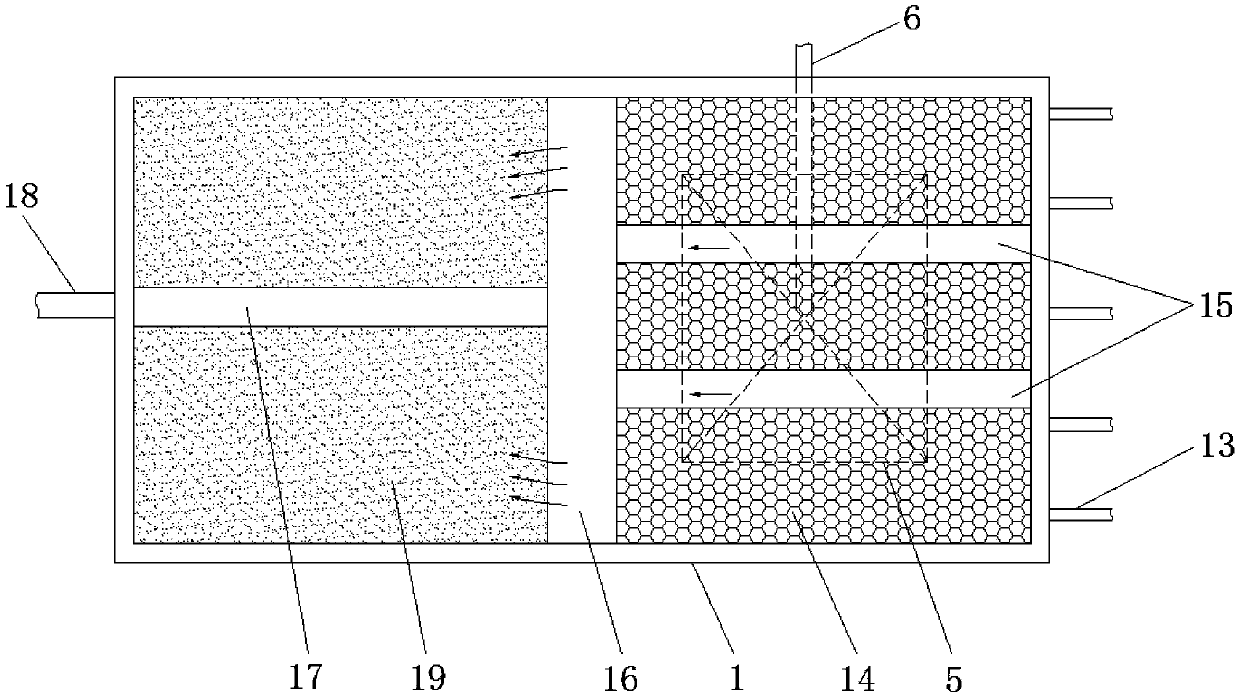 Efficient tower-type flocculation one-stop water purifying equipment