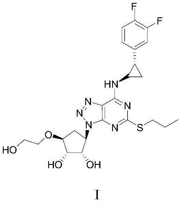 Ticagrelor pharmaceutical composition and preparation method thereof