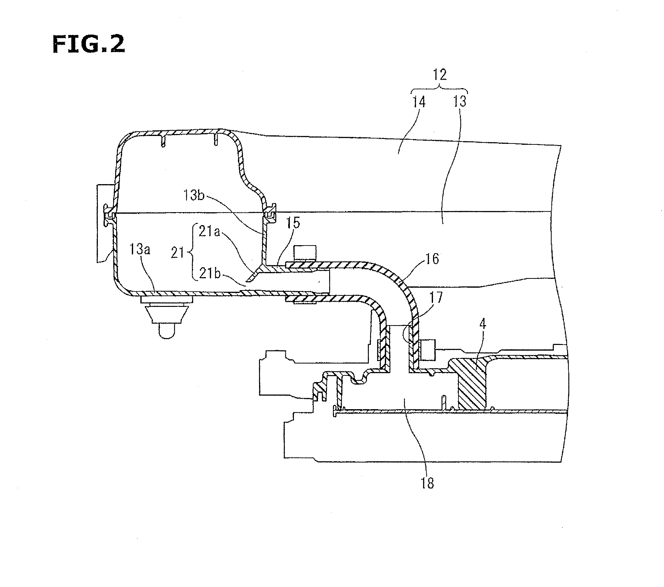 Blow-by gas treatment device for internal combustion engine