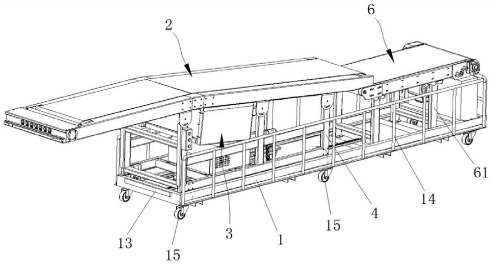 Telescopic barreled paint conveying equipment