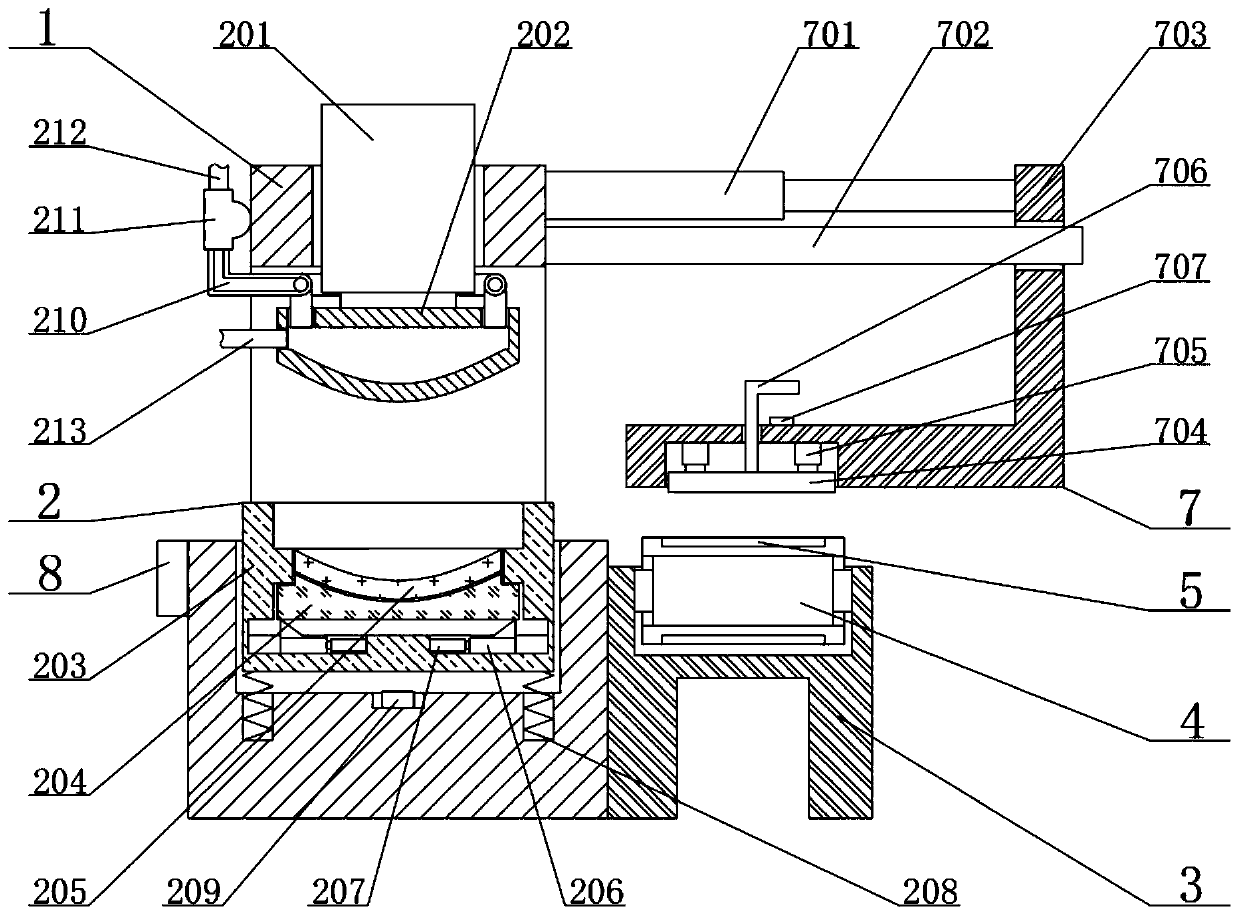 Automobile tailgate inner plate forming process