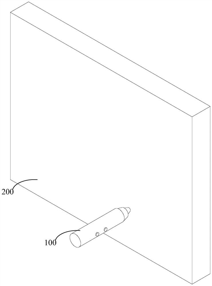 Laser pen and laser writing system