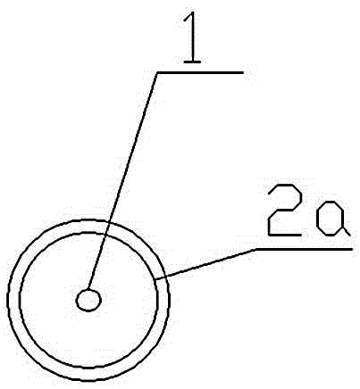 Catheter provided with protective casing