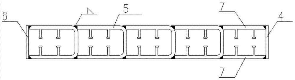 Cross-shaped steel pipe bundle combining structure