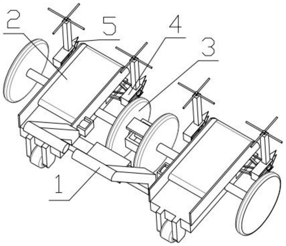 A kind of soybean harvesting device for mountain