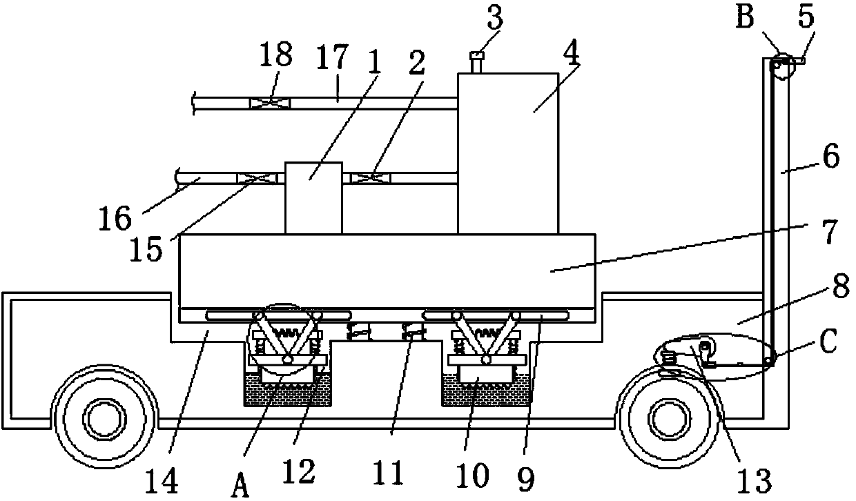 Moving heating device