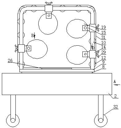 A table tennis practice device