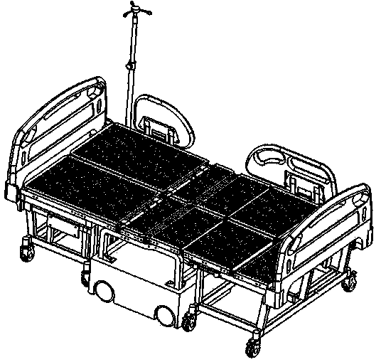 Synchronous movement control system and method for wheelchair and nursing bed body of robot nursing bed