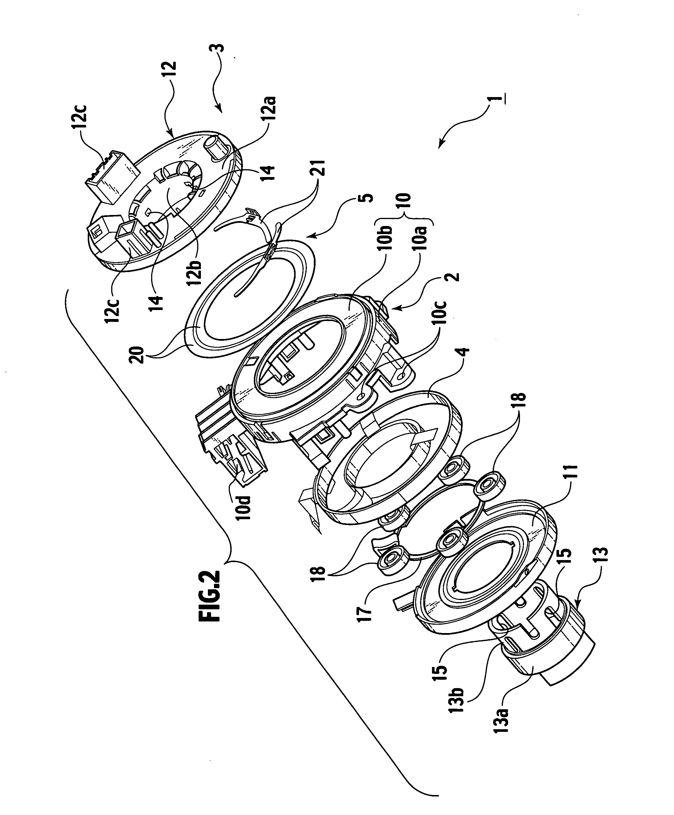 Rotary connector device