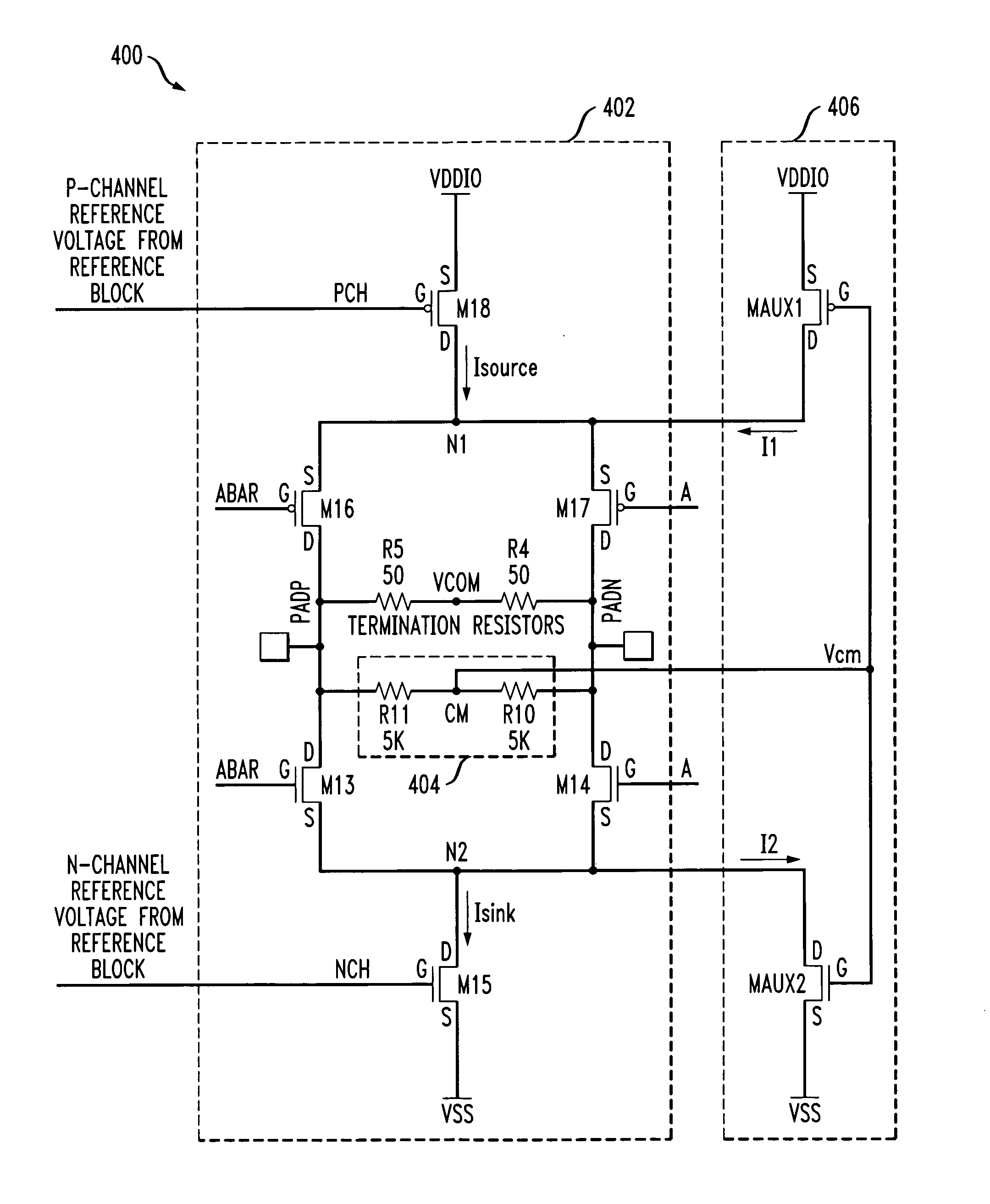 Differential buffer circuit with reduced output common mode variation