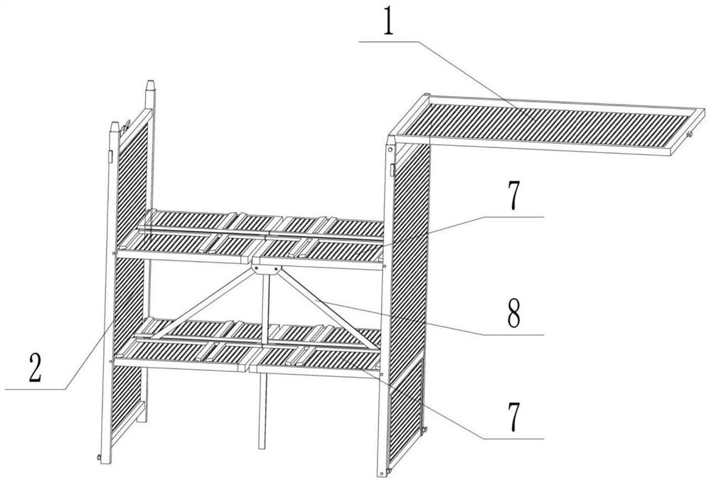 Folding collection box for logistics