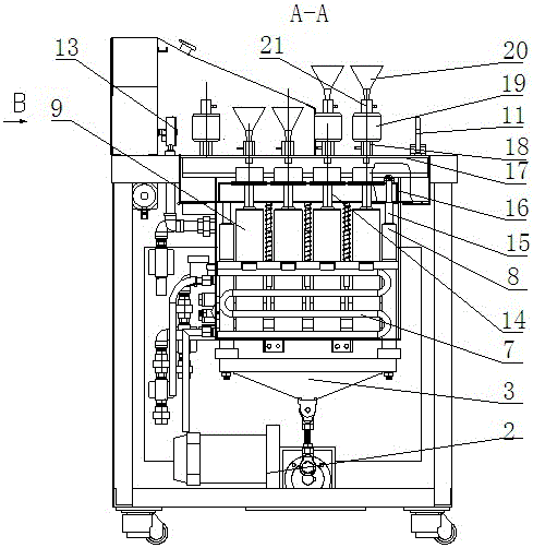 A warp beam cloth package yarn tester