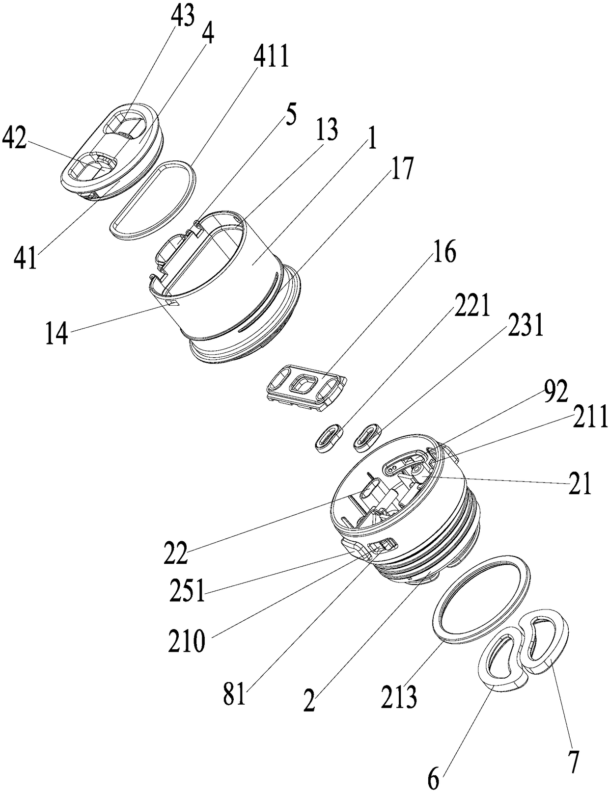 Water discharging structure of heat preservation container and heat preservation container