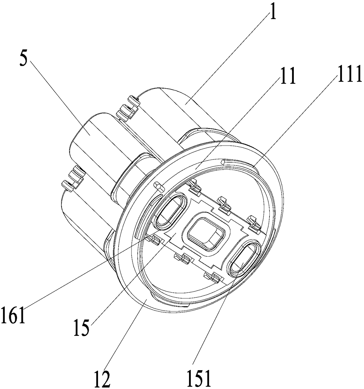 Water discharging structure of heat preservation container and heat preservation container