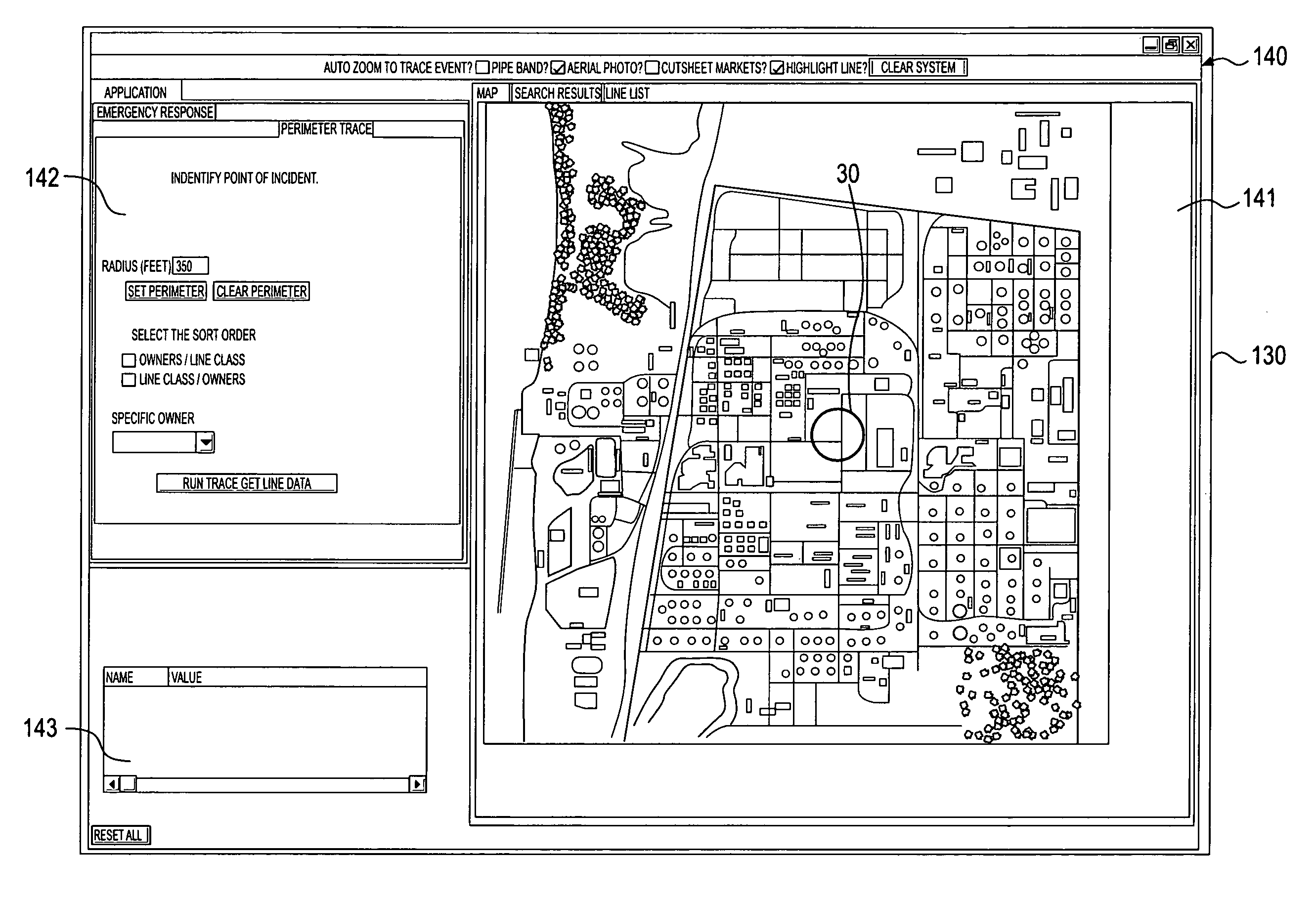 Process for mapping off-site piping systems in a refinery and/or petrochemical facility and a system for providing emergency isolation and response in a refinery and/or petrochemical facility