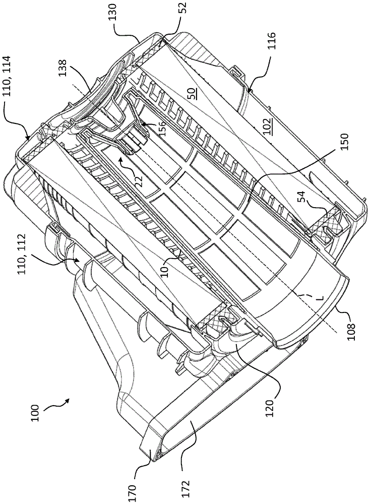 Secondary element for a filter system and filter system with a secondary element