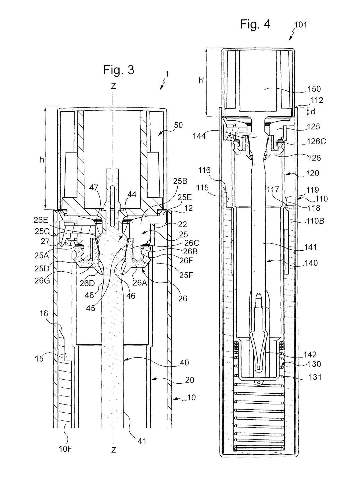 Container for a pasty or liquid cosmetic product with a retractable application element