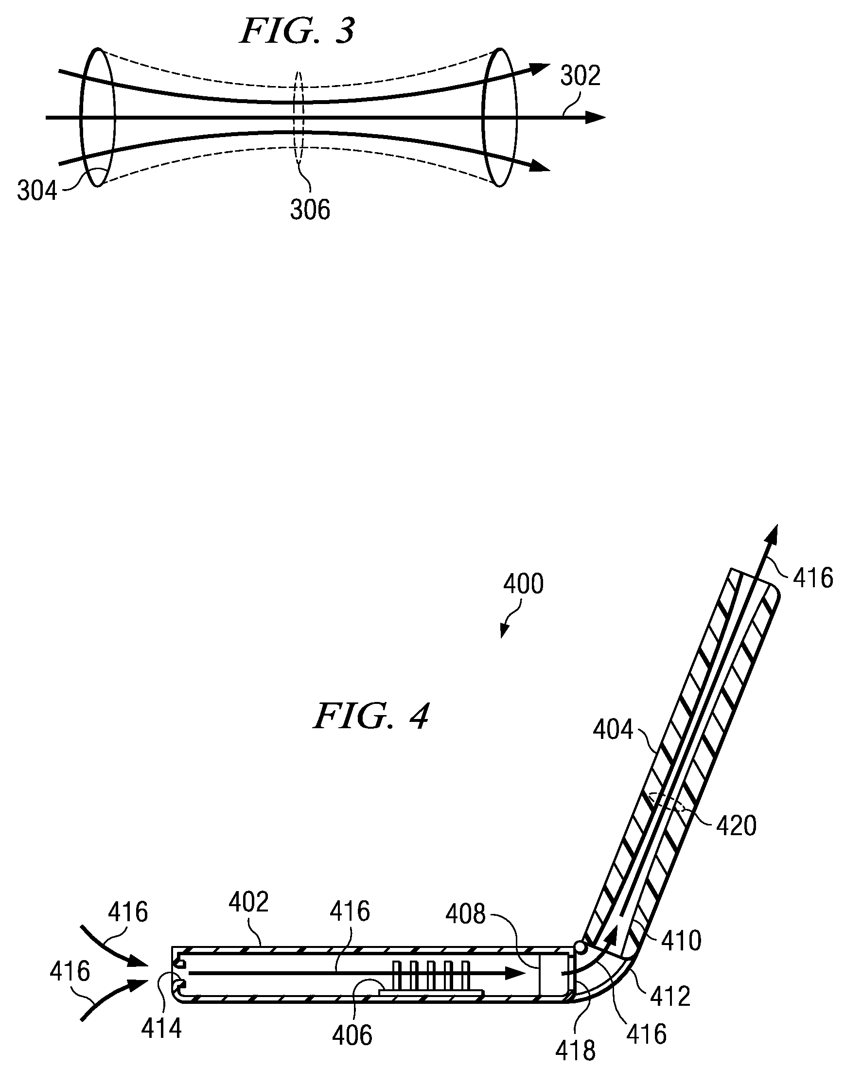 Venturi bernoulli heat extraction system for laptop computers