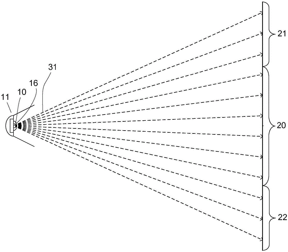 Apparatus, system and method for glare reduction and uplighting for golf course, sports field and large area lighting